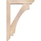 Ekena Millwork Imperial Slat Smooth Bracket w/ Offset Brace, Douglas Fir, 5 1/2"W x 26"D x 38"H BKT0604X26X38IMP06SDF - alternate 3